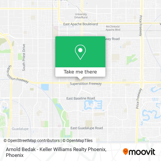 Arnold Bedak - Keller Williams Realty Phoenix map