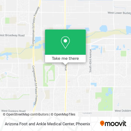 Mapa de Arizona Foot and Ankle Medical Center