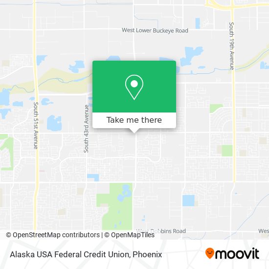 Alaska USA Federal Credit Union map