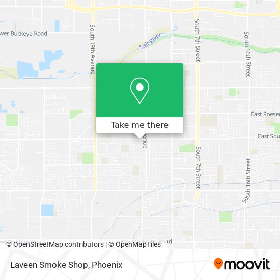 Mapa de Laveen Smoke Shop