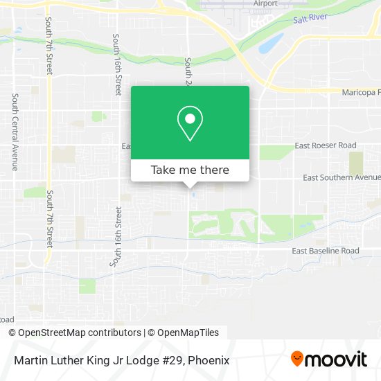 Martin Luther King Jr Lodge #29 map