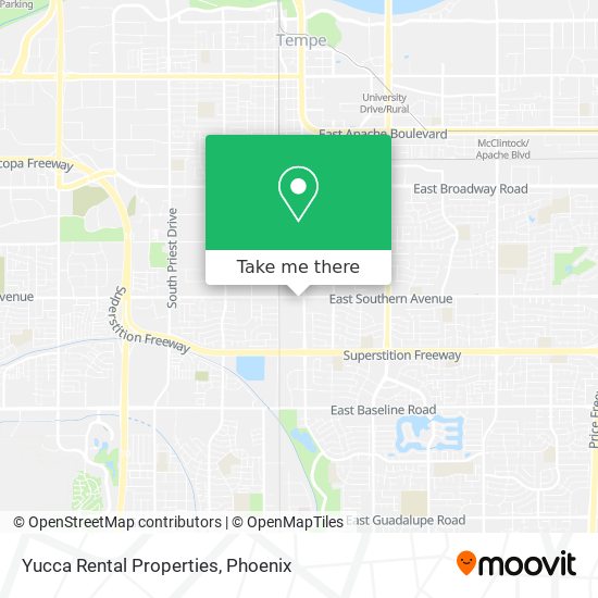 Yucca Rental Properties map