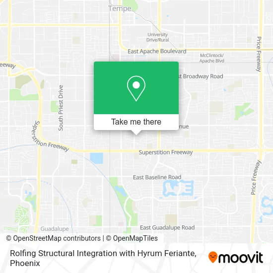 Mapa de Rolfing Structural Integration with Hyrum Feriante