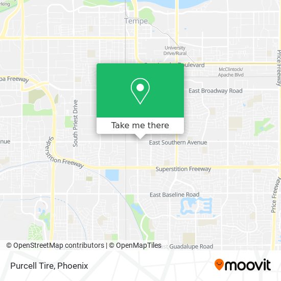 Mapa de Purcell Tire