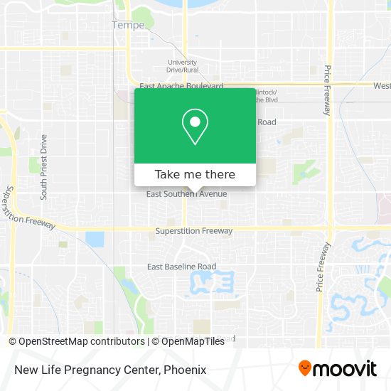 New Life Pregnancy Center map