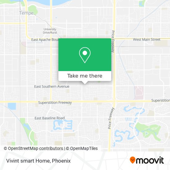 Mapa de Vivint smart Home