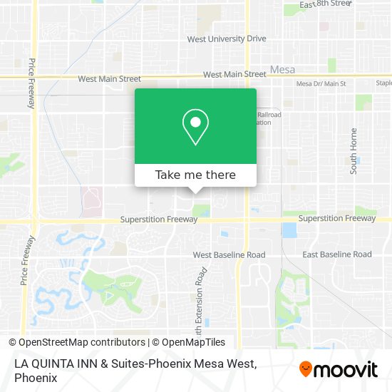 Mapa de LA QUINTA INN & Suites-Phoenix Mesa West