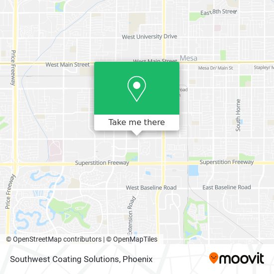 Southwest Coating Solutions map