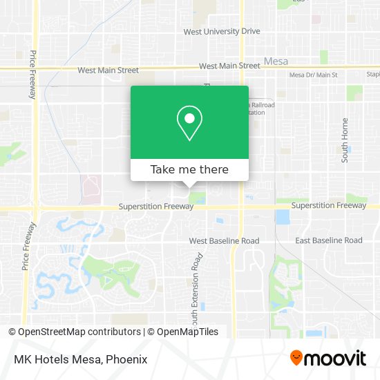 Mapa de MK Hotels Mesa