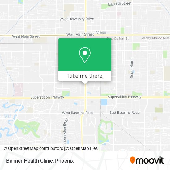 Banner Health Clinic map