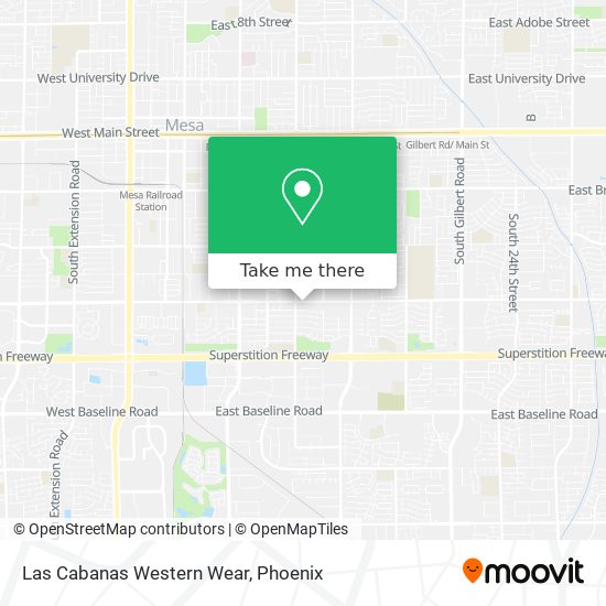 Las Cabanas Western Wear map