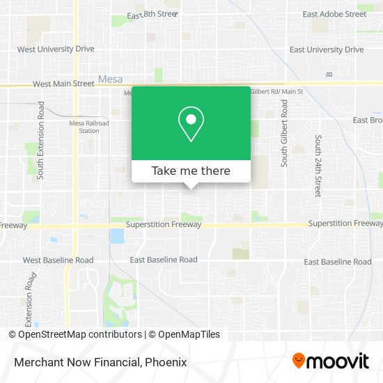 Mapa de Merchant Now Financial