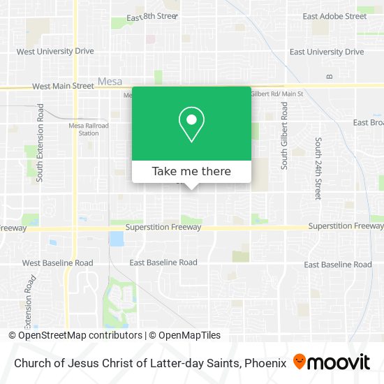 Mapa de Church of Jesus Christ of Latter-day Saints