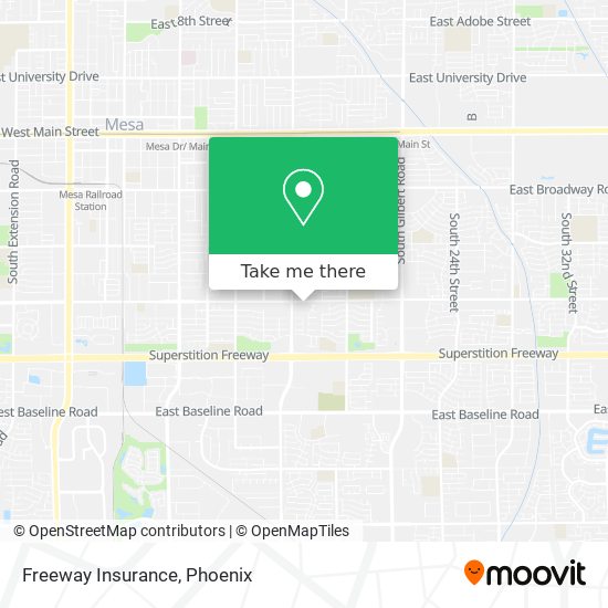 Freeway Insurance map