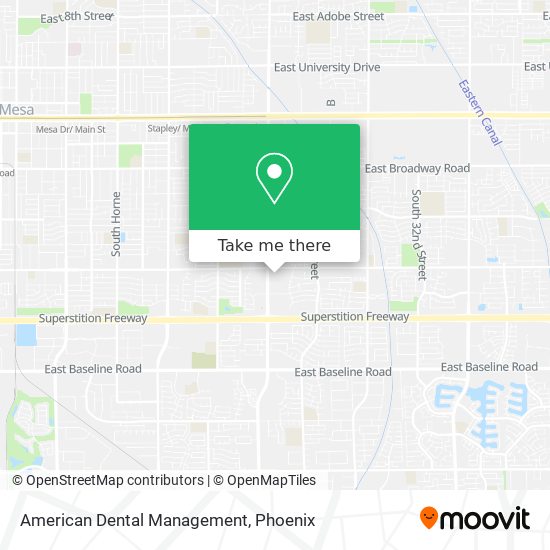 American Dental Management map