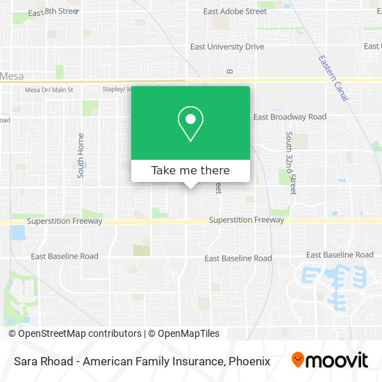 Sara Rhoad - American Family Insurance map