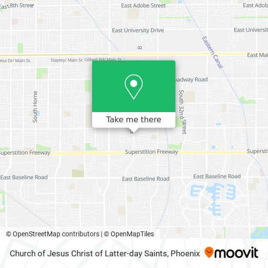 Mapa de Church of Jesus Christ of Latter-day Saints