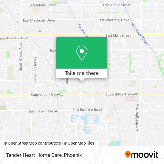 Mapa de Tender Heart Home Care