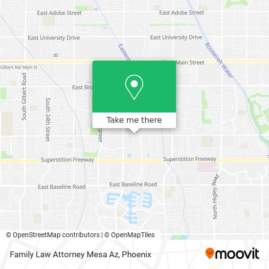 Mapa de Family Law Attorney Mesa Az