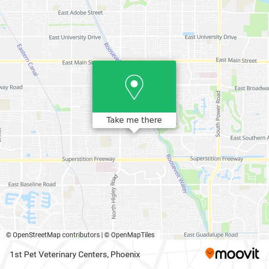 1st Pet Veterinary Centers map