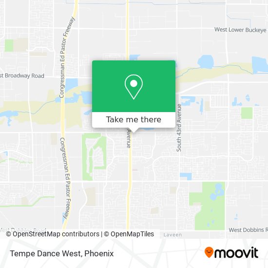 Tempe Dance West map