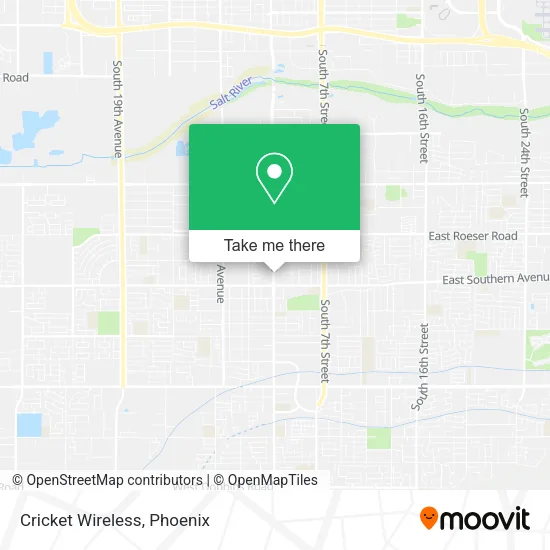 Cricket Wireless map