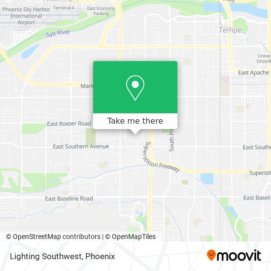 Mapa de Lighting Southwest