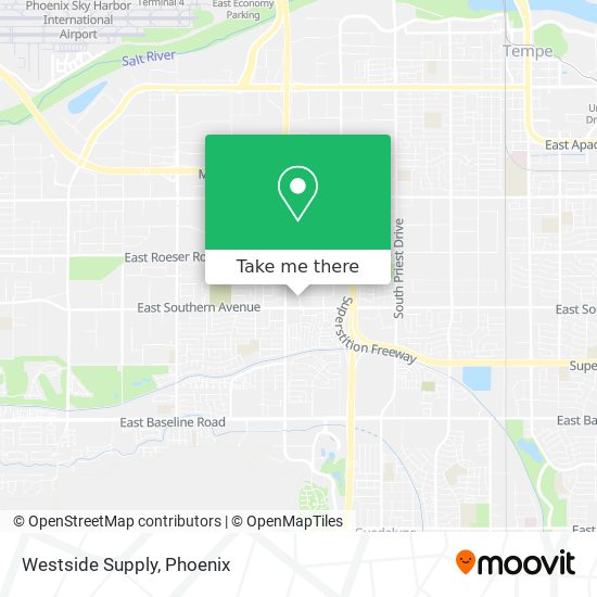 Westside Supply map