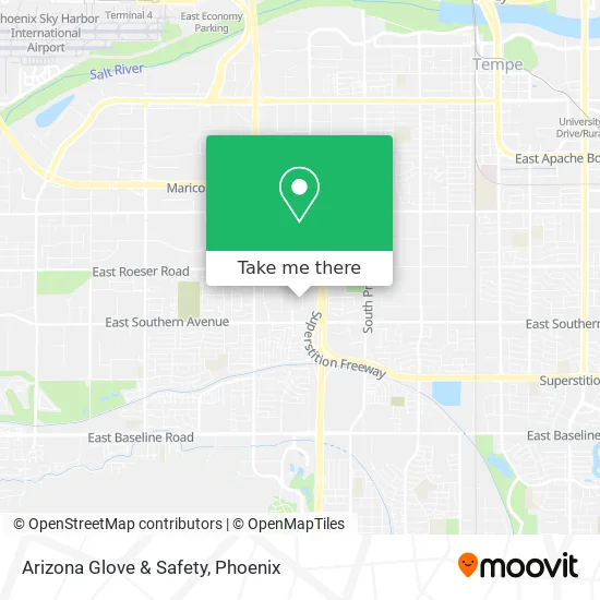 Arizona Glove & Safety map