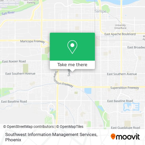 Mapa de Southwest Information Management Services