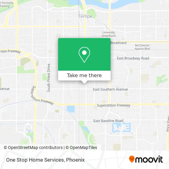 One Stop Home Services map