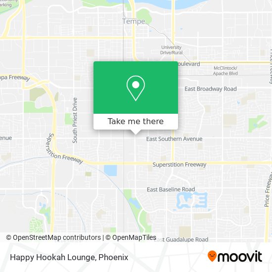Mapa de Happy Hookah Lounge