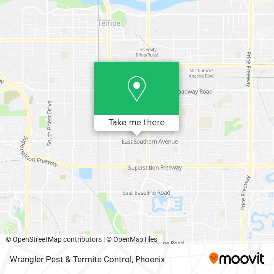 Wrangler Pest & Termite Control map