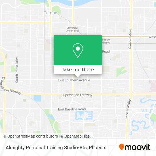 Almighty Personal Training Studio-Ats map