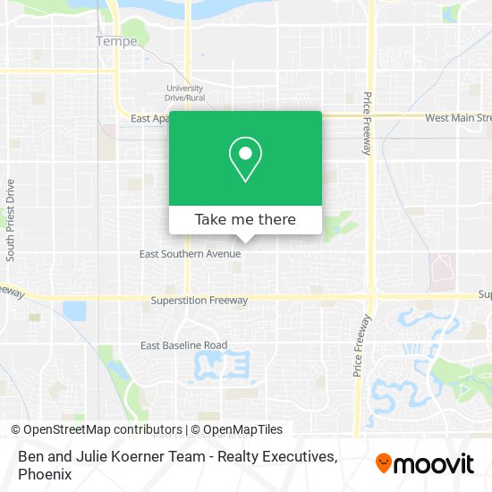 Mapa de Ben and Julie Koerner Team - Realty Executives