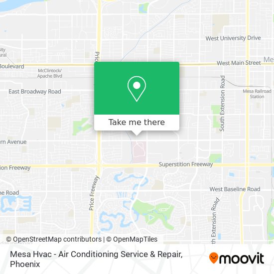 Mesa Hvac - Air Conditioning Service & Repair map