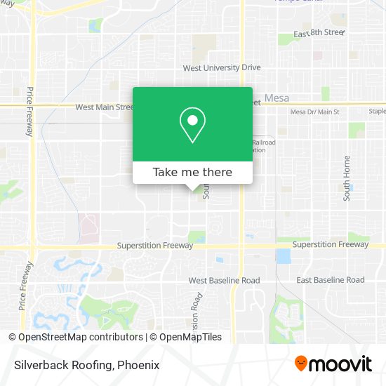 Silverback Roofing map