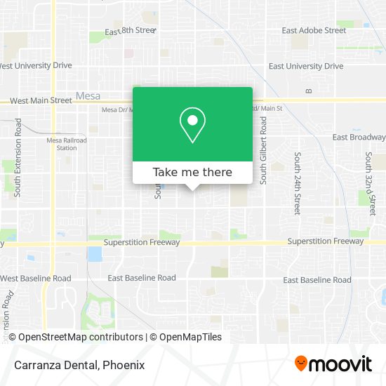 Carranza Dental map