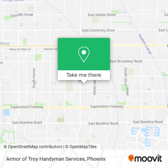 Armor of Troy Handyman Services map