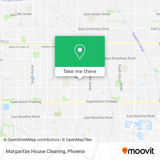 Margaritas House Cleaning map