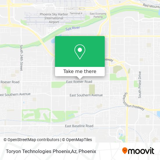 Mapa de Toryon Technologies Phoenix,Az