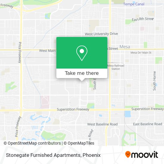 Stonegate Furnished Apartments map
