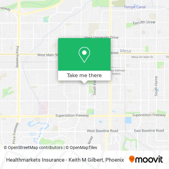 Healthmarkets Insurance - Keith M Gilbert map