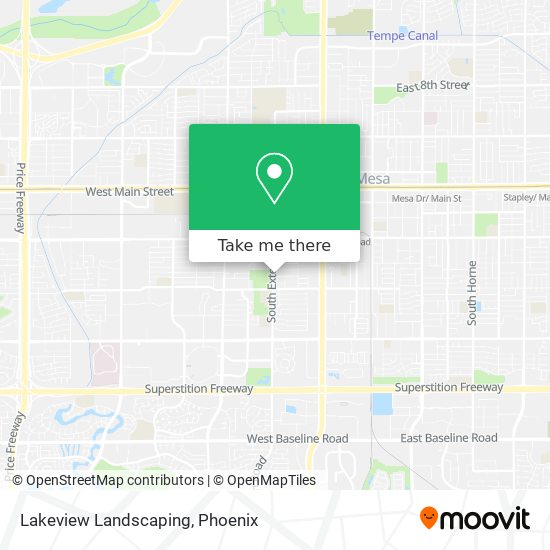 Lakeview Landscaping map