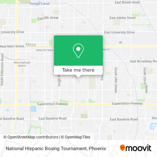Mapa de National Hispanic Boxing Tournament
