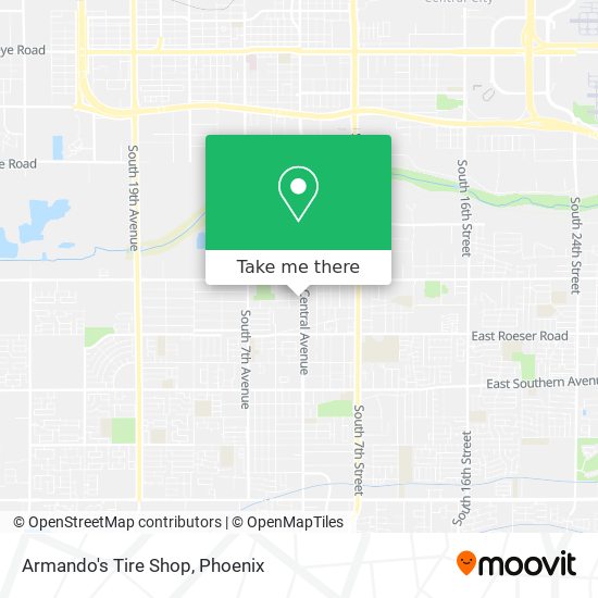 Armando's Tire Shop map