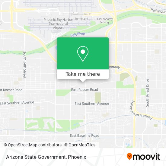 Mapa de Arizona State Government