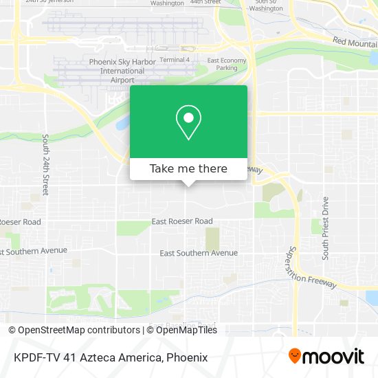 KPDF-TV 41 Azteca America map