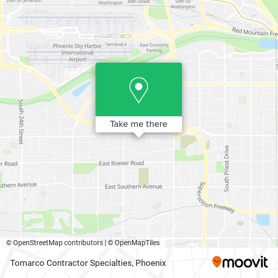 Tomarco Contractor Specialties map