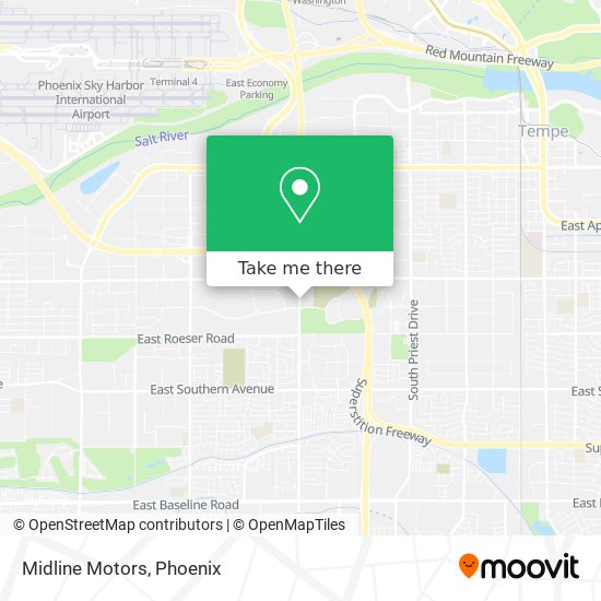 Midline Motors map